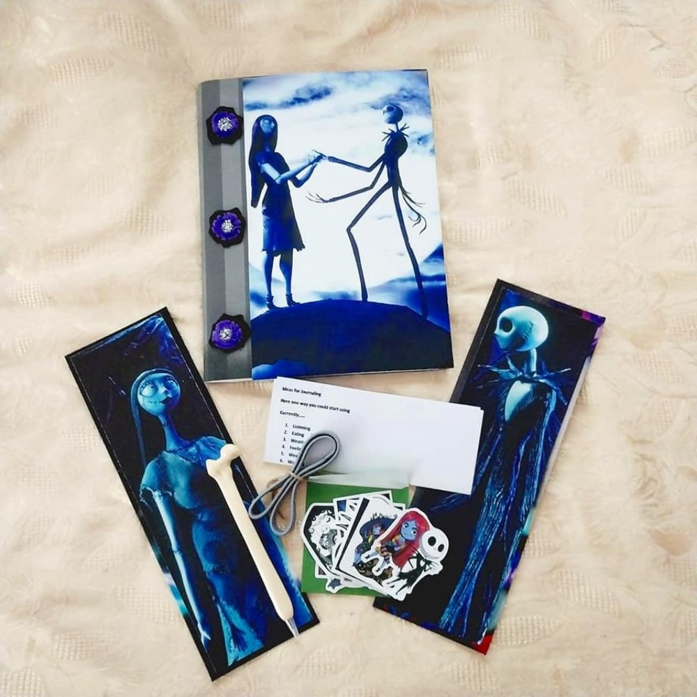 ⭐️Host Pick⭐️ Nightmare Before Christmas Journal Handmade One of a Kind